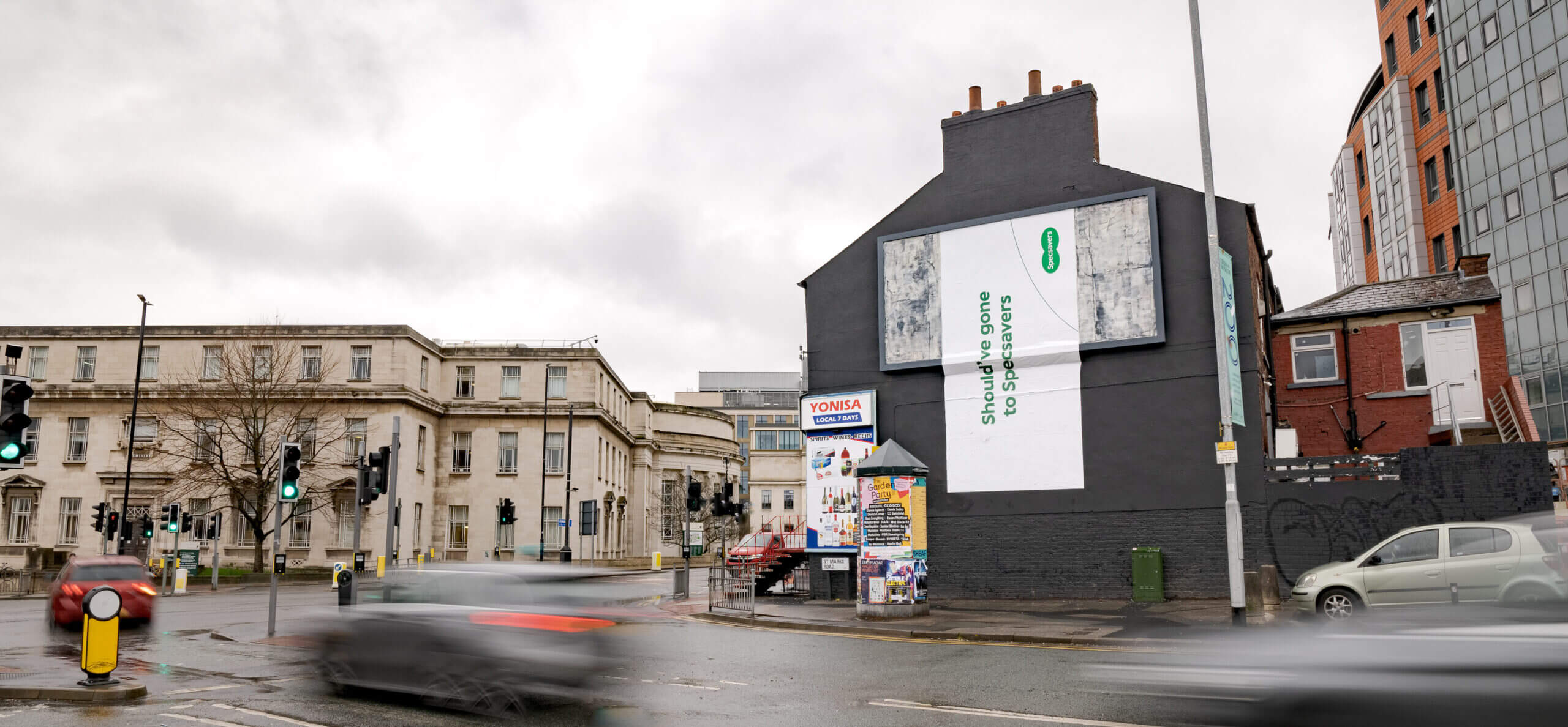 ‘Billboard Blunder’ a 48-sheet poster that had been installed at a 180-degree angle up the wall and billboard.