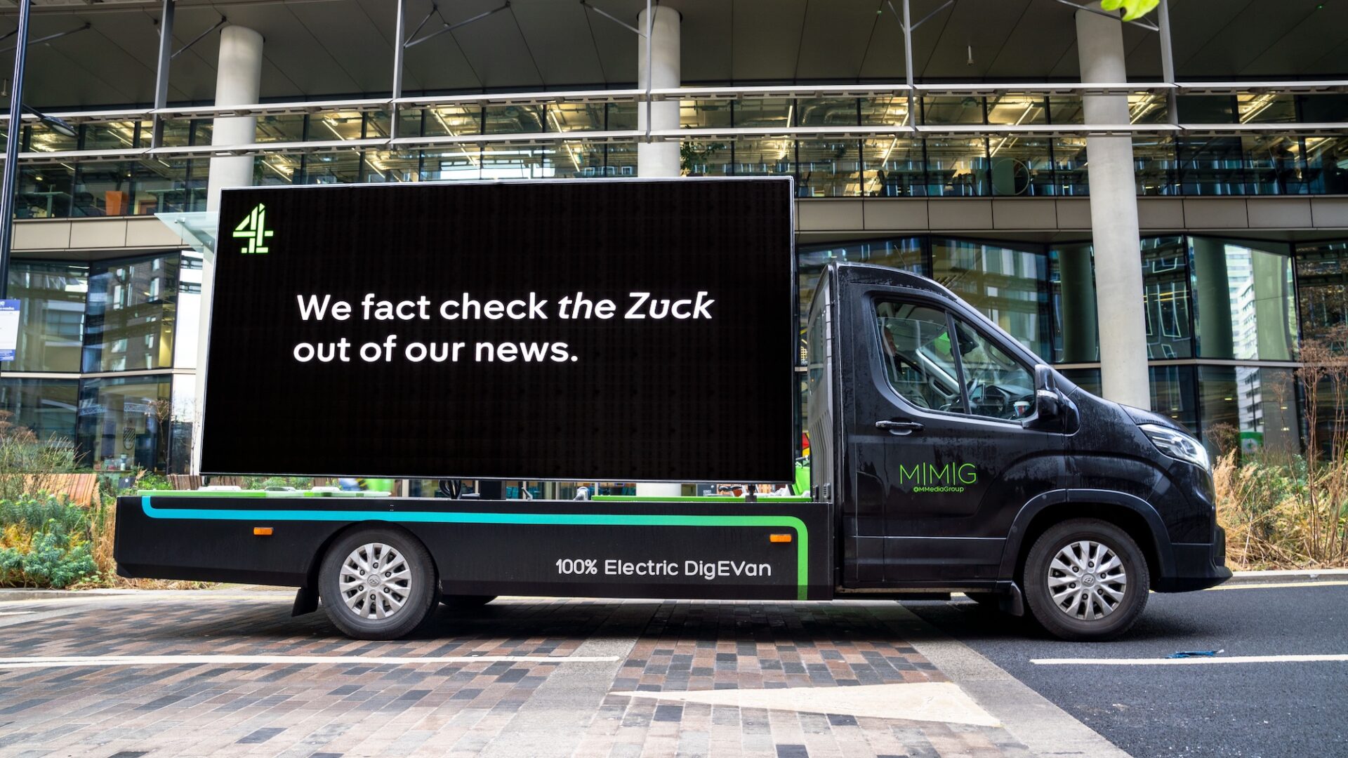 2928, Channel 4, Digi Van, Meta Office King's Cross, January 2025, View2fill